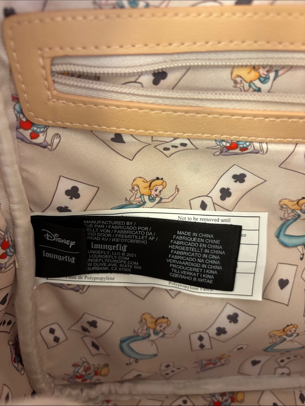 Disney Alice in Wonderland Pink Character Mini Backpack - Picture 3 of 12